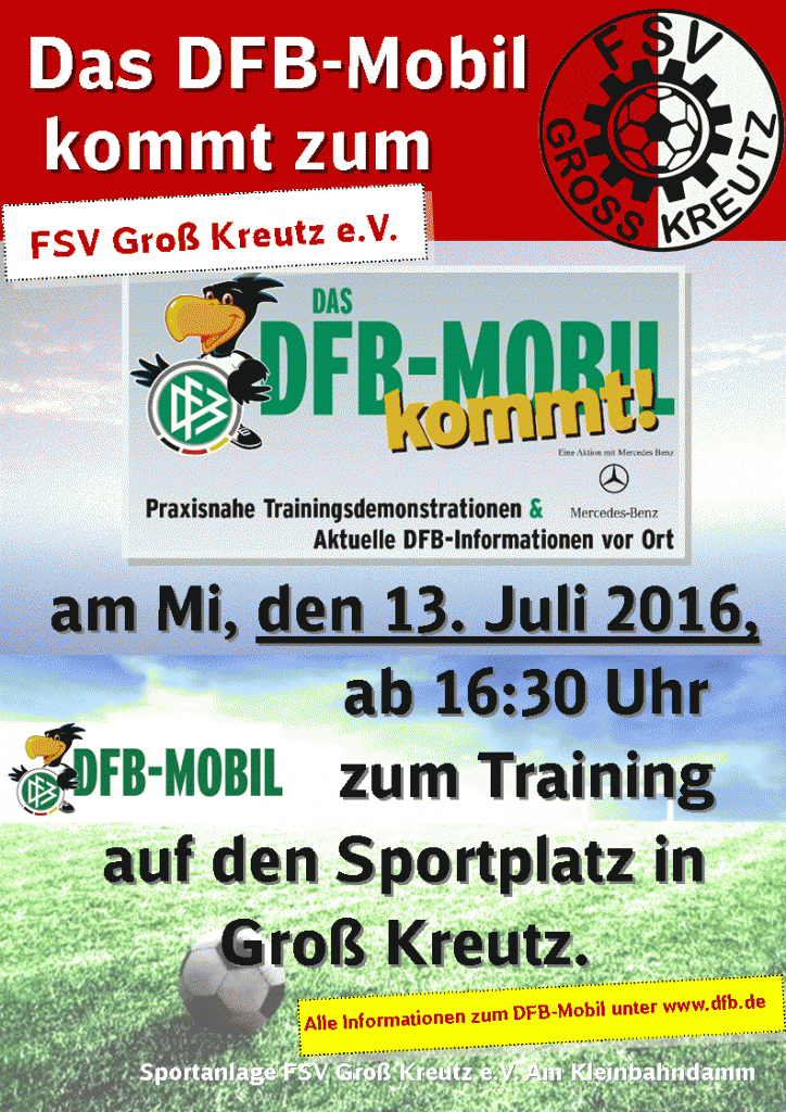 Werbung_DFB Mobil_FSV Groß Kreutz_Jugend