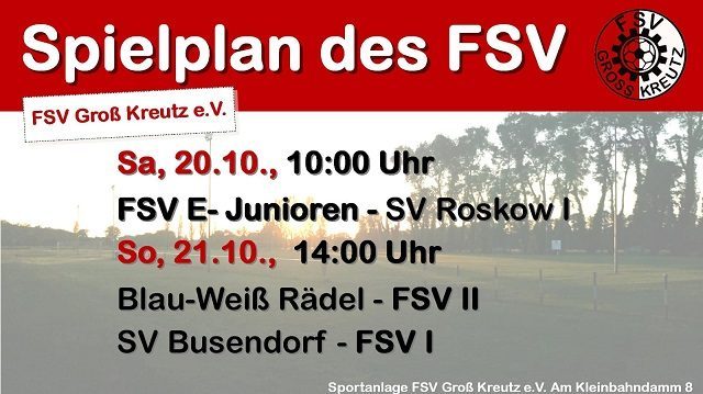 Die Spiele am Wochenende