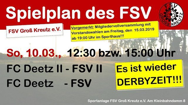 Wochenende ist „Derbytime“
