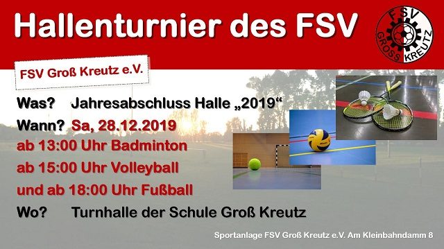 Jahresabschluß in der Halle