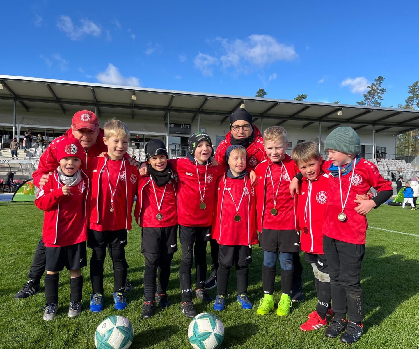 G Junioren im Stadion beim Ludwigsfelder